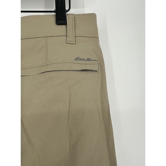 Eddie Bauer Men's Travex tan pants size 32x32 zipper pockets - Picture 6 of 6